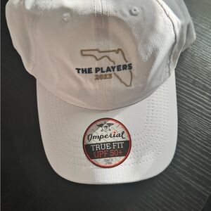 White Golf Cap The Players Tournament Edition Caterpillar (CAT)